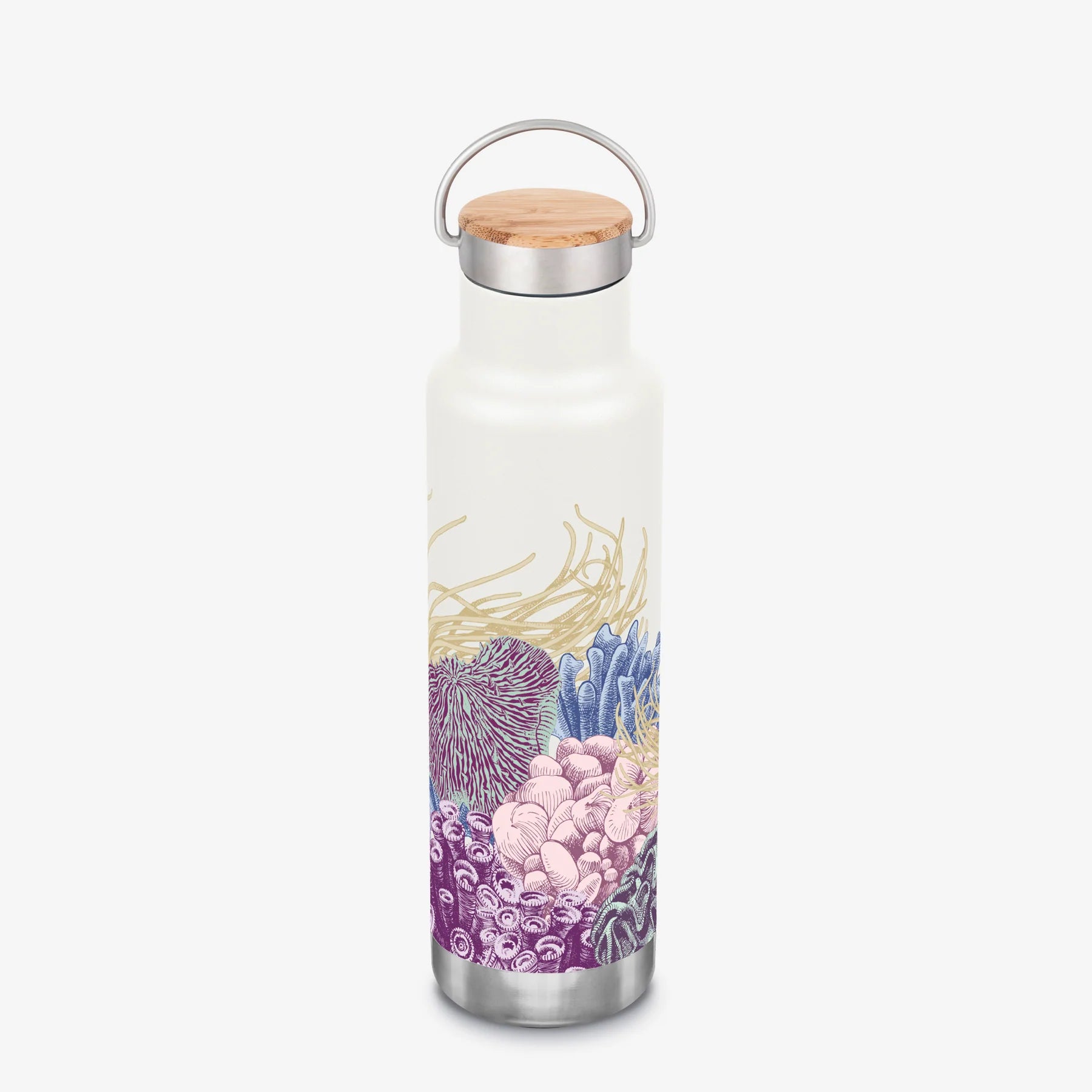Botella Térmica del Dia de los Océanos 592 ML con Tapa Bambú