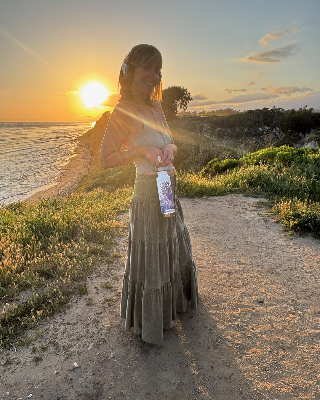 Botella Térmica del Dia de los Océanos con Tapa Bambú