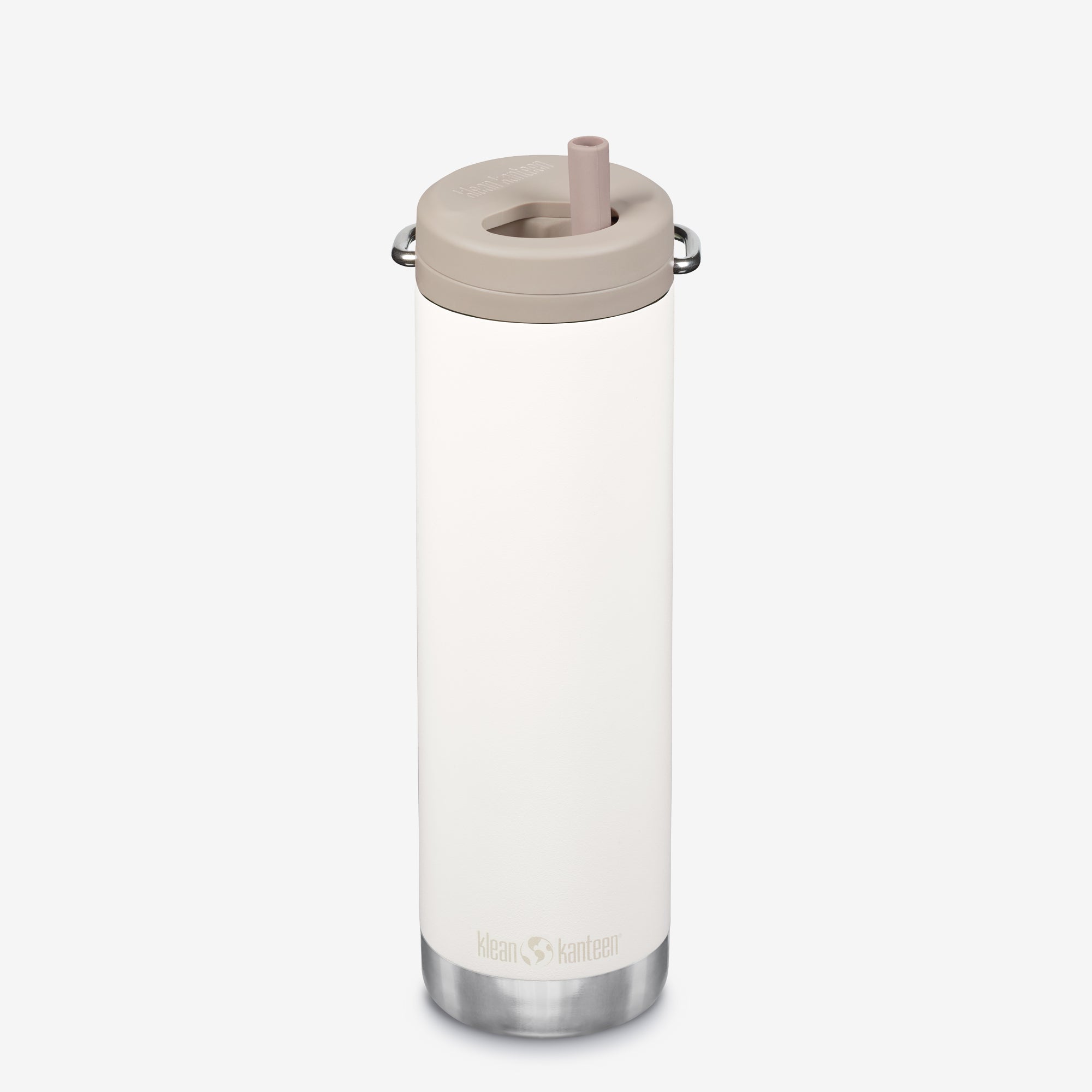 20 oz Insulated Bottle with Straw Cap - Tofu white