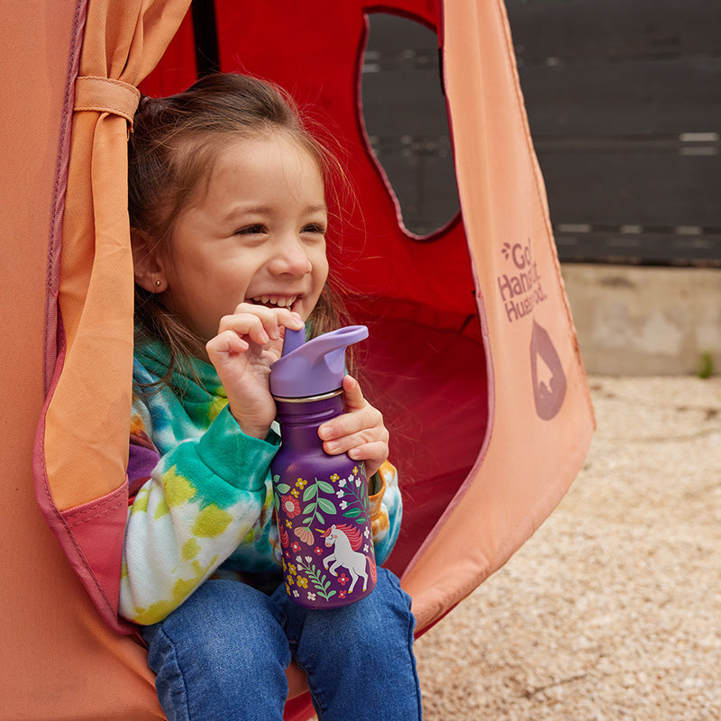 Botella de Niños Classic de 355 ML con Flip Seal Tapa con Bombilla