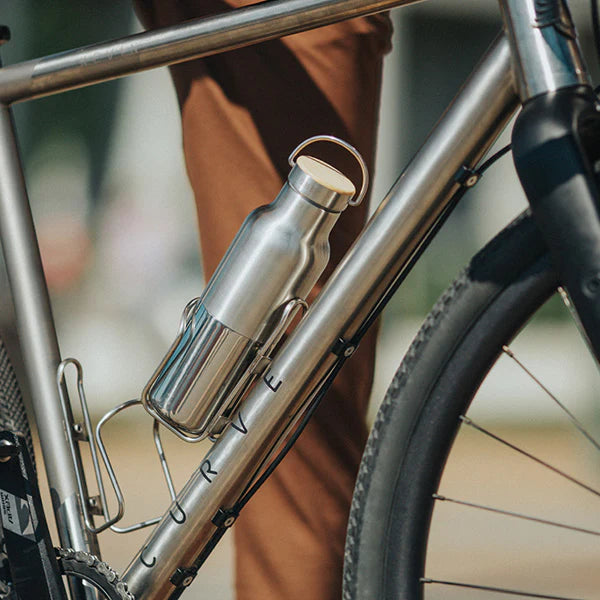 Botella Térmica Rise Reflect 473 ml con tapa de bambú