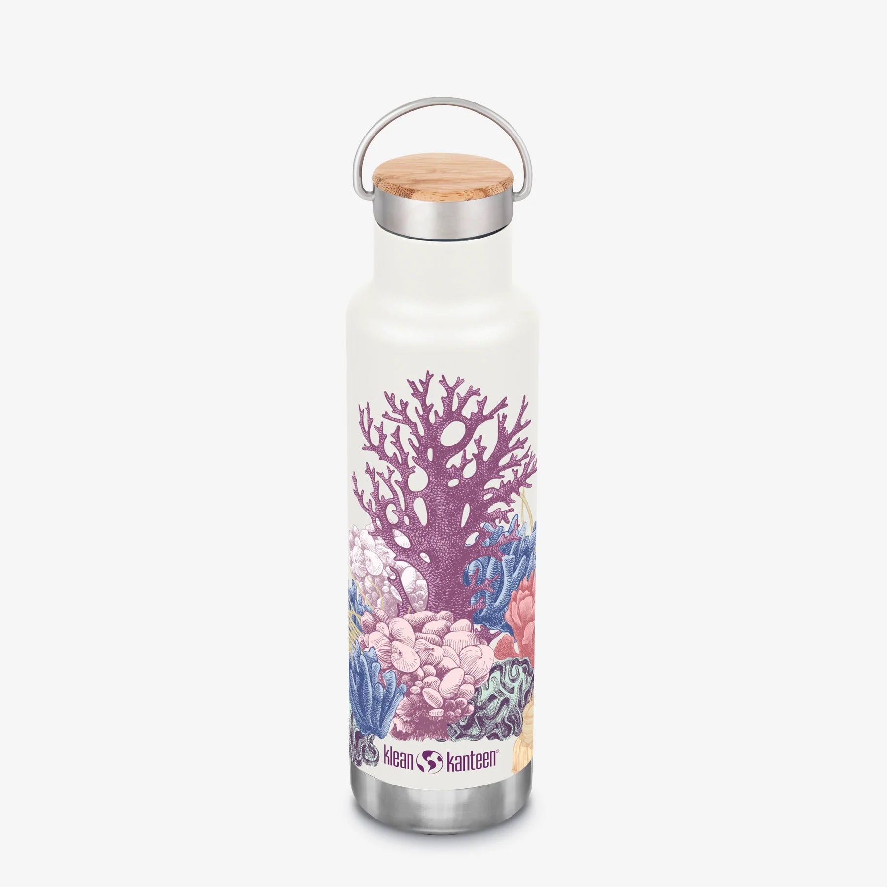 Botella Térmica del Dia de los Océanos 592 ML con Tapa Bambú